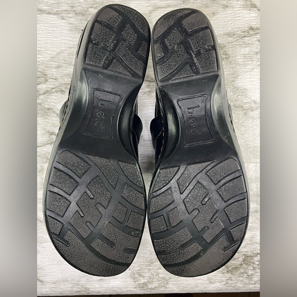 B.O.C. by Born Peggy Black Leather Clog Women's Size US 10/ EU 42 - Picture 8 of 8